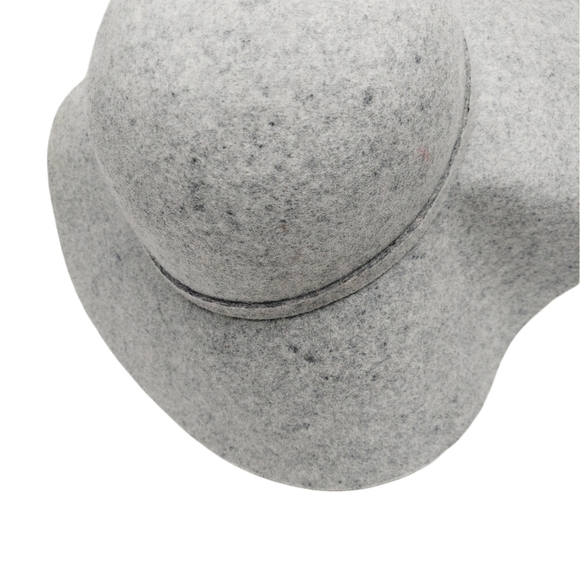 Tart 100% Wool Hat Gray Spickled Floppytable EUC - Picture 8 of 14